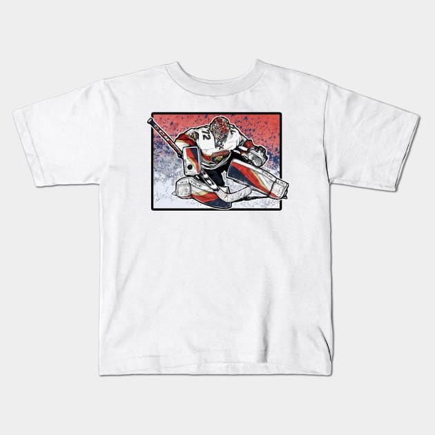 Goalie save Kids T-Shirt by Nate Gandt